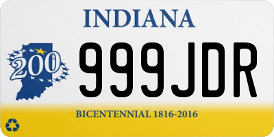 IN license plate 999JDR