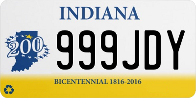 IN license plate 999JDY