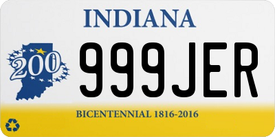 IN license plate 999JER