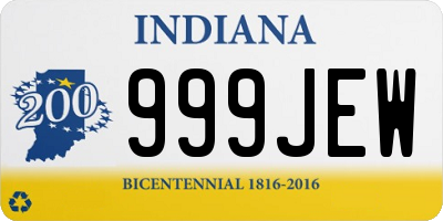 IN license plate 999JEW