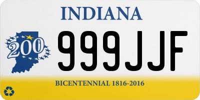 IN license plate 999JJF