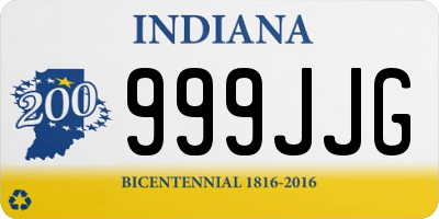 IN license plate 999JJG