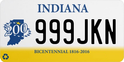 IN license plate 999JKN