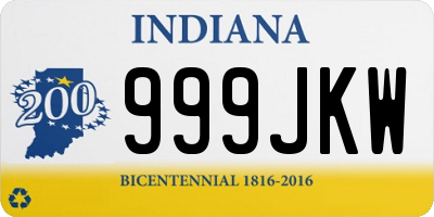 IN license plate 999JKW