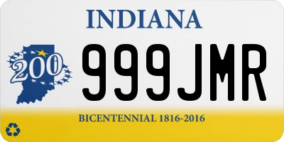 IN license plate 999JMR