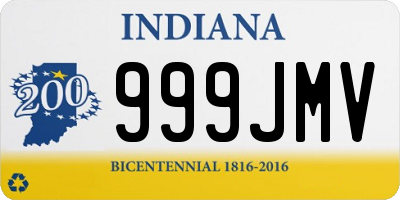 IN license plate 999JMV