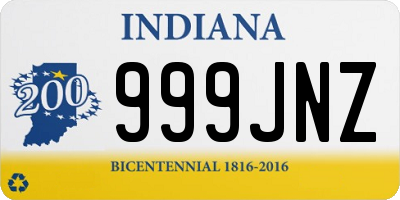 IN license plate 999JNZ