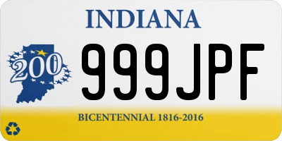 IN license plate 999JPF