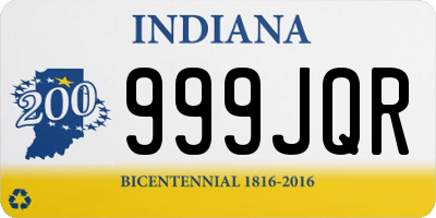 IN license plate 999JQR