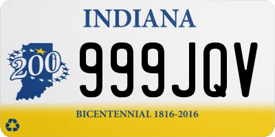 IN license plate 999JQV