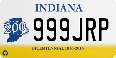 IN license plate 999JRP