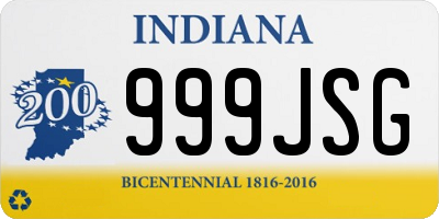 IN license plate 999JSG