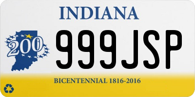 IN license plate 999JSP
