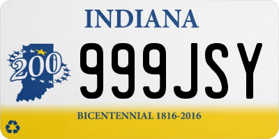 IN license plate 999JSY