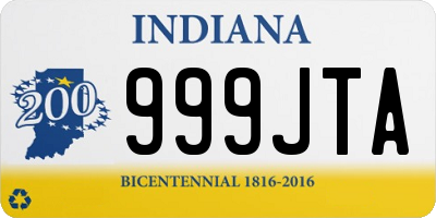 IN license plate 999JTA