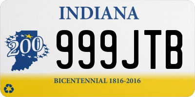 IN license plate 999JTB