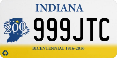 IN license plate 999JTC