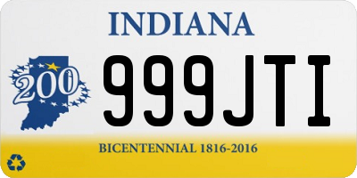 IN license plate 999JTI