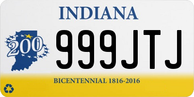 IN license plate 999JTJ