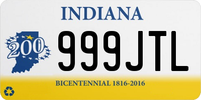 IN license plate 999JTL