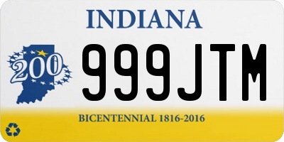 IN license plate 999JTM