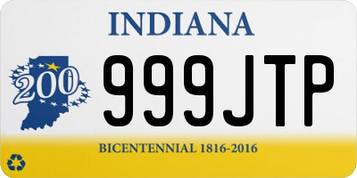 IN license plate 999JTP