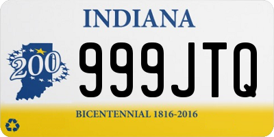 IN license plate 999JTQ