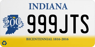 IN license plate 999JTS