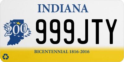 IN license plate 999JTY