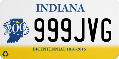 IN license plate 999JVG