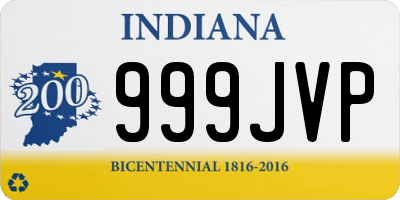 IN license plate 999JVP