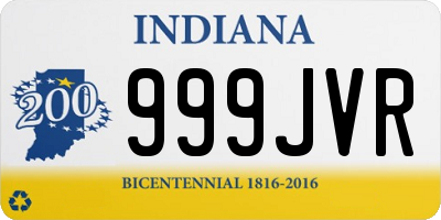 IN license plate 999JVR