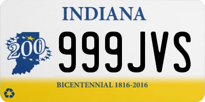 IN license plate 999JVS