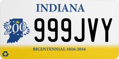 IN license plate 999JVY