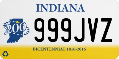 IN license plate 999JVZ