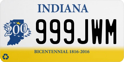 IN license plate 999JWM