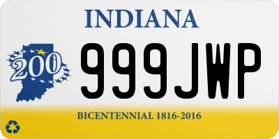 IN license plate 999JWP