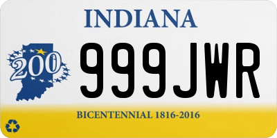 IN license plate 999JWR