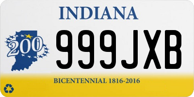 IN license plate 999JXB