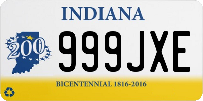 IN license plate 999JXE