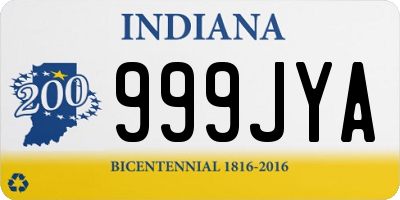 IN license plate 999JYA