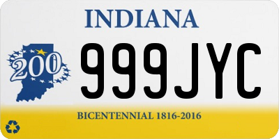 IN license plate 999JYC