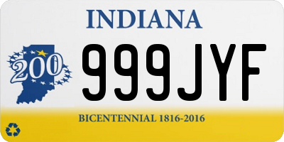 IN license plate 999JYF