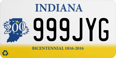 IN license plate 999JYG