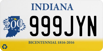 IN license plate 999JYN