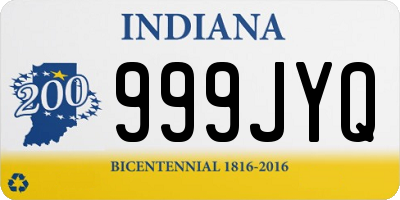 IN license plate 999JYQ