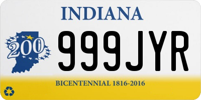 IN license plate 999JYR