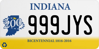 IN license plate 999JYS