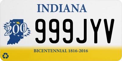 IN license plate 999JYV