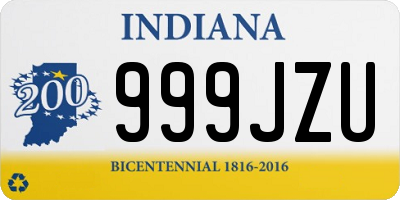 IN license plate 999JZU